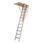 View LML Lux Insulated Metal Folding Section Attic Ladder